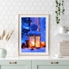 Snow Lantern- Full Round Diamond Painting