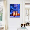 Snow Lantern- Full Round Diamond Painting