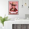 Cowboy John Wayne - Full Round Diamond Painting