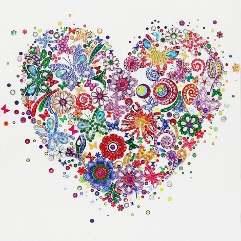 Heart - Crystal Rhinestone Diamond Painting