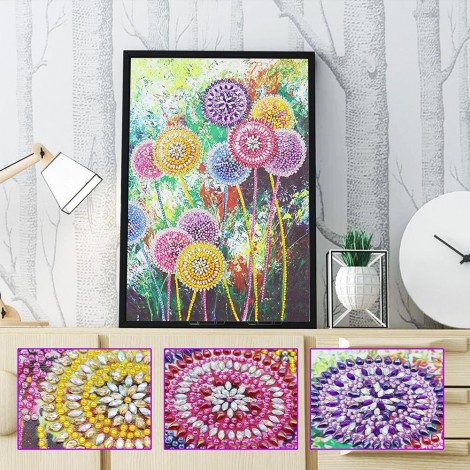 Dandelion - Crystal Rhinestone Diamond Painting