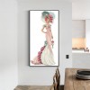 Dress Lady- Full Round Diamond Painting