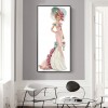 Dress Lady- Full Round Diamond Painting