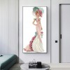 Dress Lady- Full Round Diamond Painting