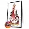 Dress Lady Bike - Full Round Diamond Painting