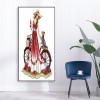 Dress Lady Bike - Full Round Diamond Painting