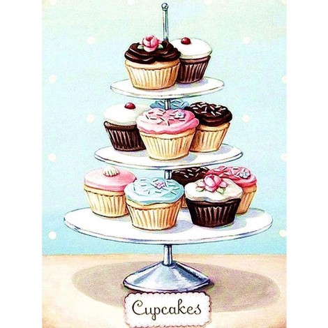 Cupcakes - Full Round Diamond Painting