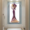 Dress Lady- Full Round Diamond Painting