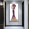 Dress Lady- Full Round Diamond Painting