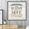 I Love Home - Full Round Diamond Painting