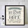 I Love Home - Full Round Diamond Painting