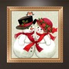 Christmas Snowman - Partial Round Diamond Painting