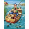 Fishing Man - Full Round Diamond Painting