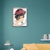 Woman with Flower Hat- Full Round Diamond Painting