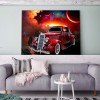 Retro Car - Full Round Diamond Painting