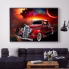 Retro Car - Full Round Diamond Painting