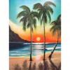 Beach Coconut Tree - Full Round Diamond Painting