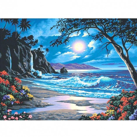 Seaside - Full Square Diamond Painting(40x50cm)