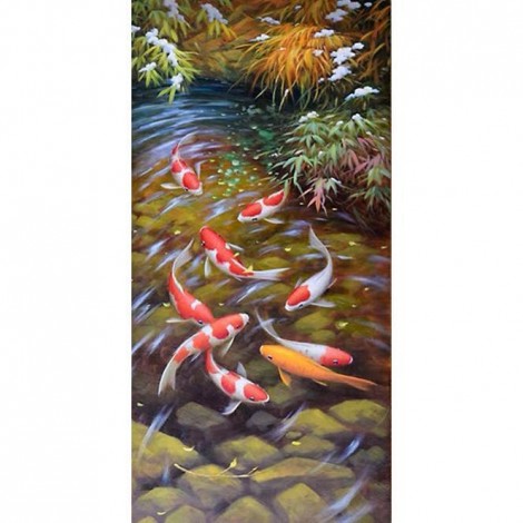 Fish -Full Round Diamond Painting(85*45cm)