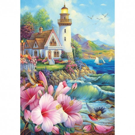 Lighthouse - Full Round Diamond Painting