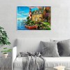 Seaside House - Full Round Diamond Painting