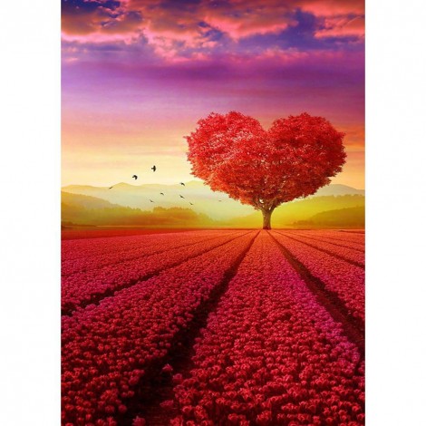 Heart Tree - Full Round Diamond Painting