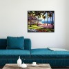 Seaside Palm Tree - Full Round Diamond Painting