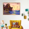 Sunset Seaside - Full Round Diamond Painting