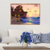 Sunset Seaside - Full Round Diamond Painting