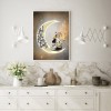 Cartoon Dog Moon- Full Round Diamond Painting