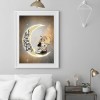 Cartoon Dog Moon- Full Round Diamond Painting