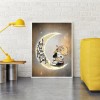 Cartoon Dog Moon- Full Round Diamond Painting