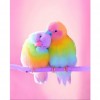 Pink Parrot - Full Square Diamond Painting(40*50cm)