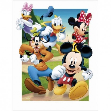 Mickey Mouse - Full Round Diamond Painting(40*50cm)