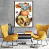 Cartoon Cow - Partial Round Diamond Painting