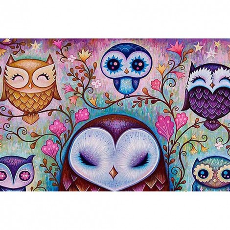 Owl - Full Round Diamond Painting