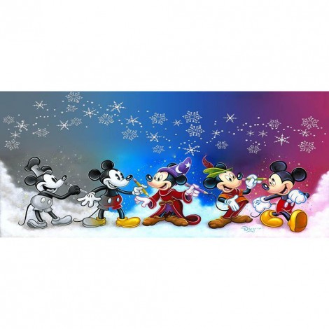 Mickey Mouse - Full Round Diamond Painting(100x50cm)