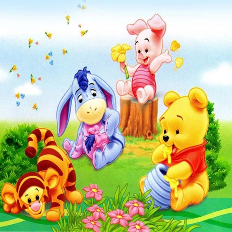 Winnie The Pooh - Full Round Diamond Painting