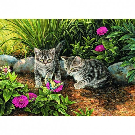 Cat - Full Round Diamond Painting