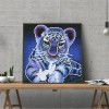 Luminous Little Tiger- Full Round Diamond Painting