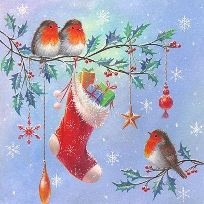 Birds Christmas- Ful...