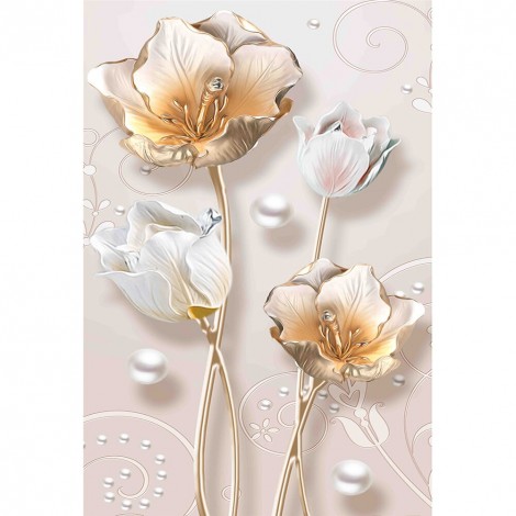 Flower-Crystal Rhinestone Diamond Painting