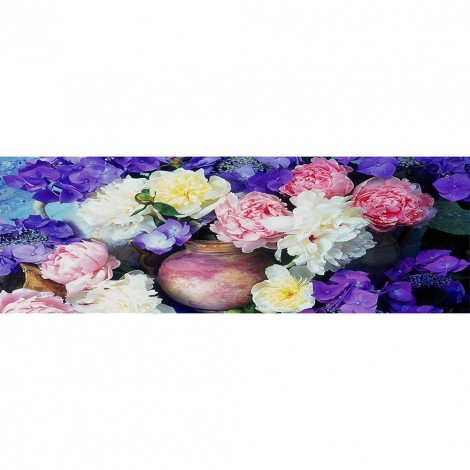 Flower - Full Round Diamond Painting(80*30cm)