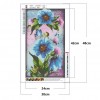 Flower Butterfly - Full Round Diamond Painting(30*48cm)