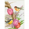 Flower Bird - Full Round Diamond Painting