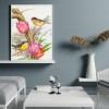 Flower Bird - Full Round Diamond Painting