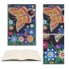 DIY Butterfly Special Shaped Diamond Painting 50 Pages Sketchbook Notebook