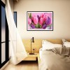 Pink Flowers - Full Round Diamond Painting