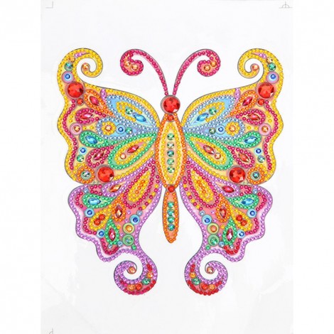 DIY Diamond Painting Stickers Butterfly Cross Stitch Wall Switch Decals