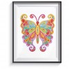 DIY Diamond Painting Stickers Butterfly Cross Stitch Wall Switch Decals